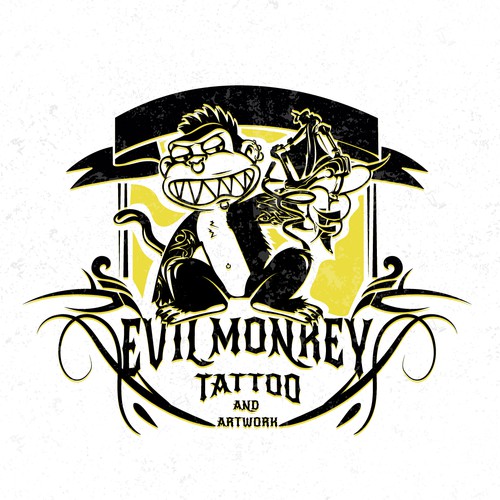 Evil Monkey Tattoo