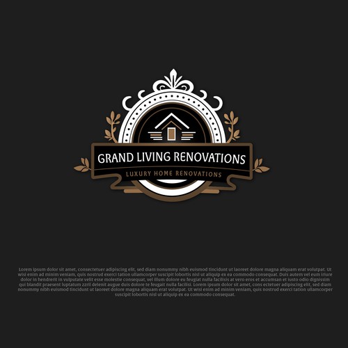 Luxury House Renovation Logo