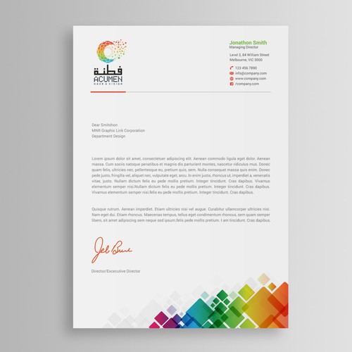 Letterhead contest winner