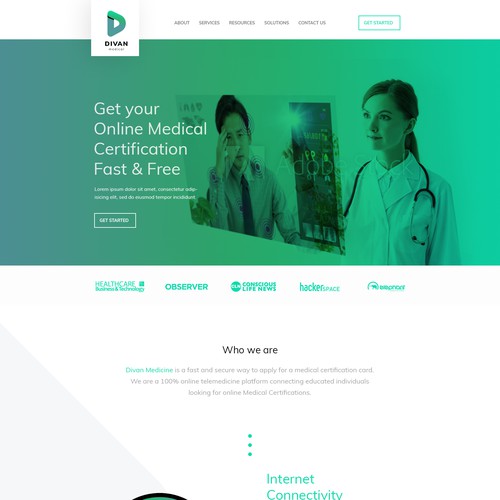 Medical & Pharmaceutical homepage design