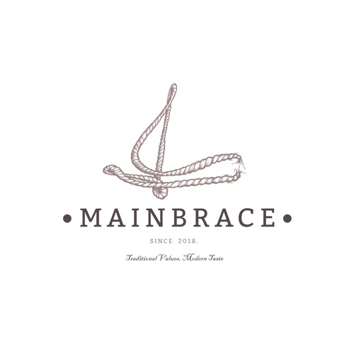 Mainbrace - Vintage Rum Logo design