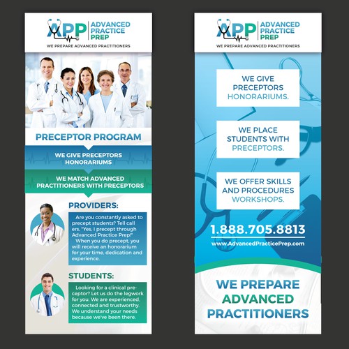 trade show banner design for Advanced Practice Prep