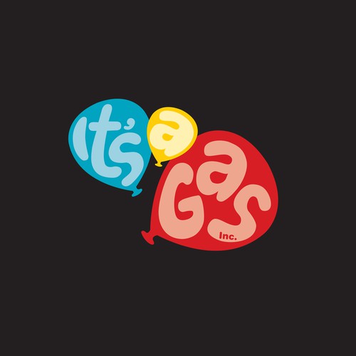 It's A Gas, Inc. Balloons and Helium Supply needs BOLD, FUN logo