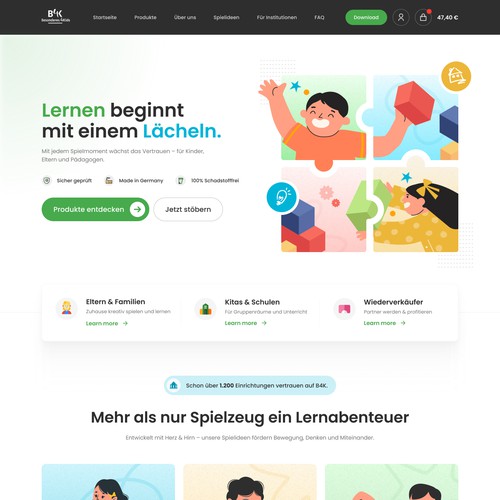 Redesign Homepage Redesign - meinkreativstein.de