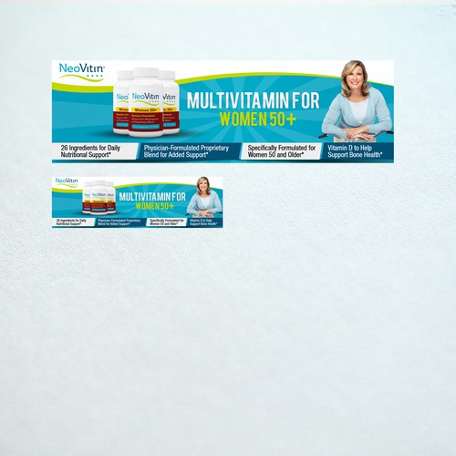 Hero Banner for multivitamin company