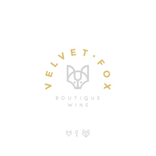 Modern wine logo