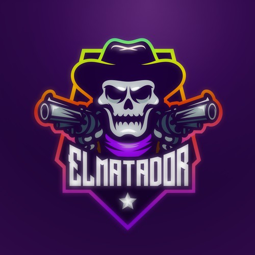 Cowboy mascot logo