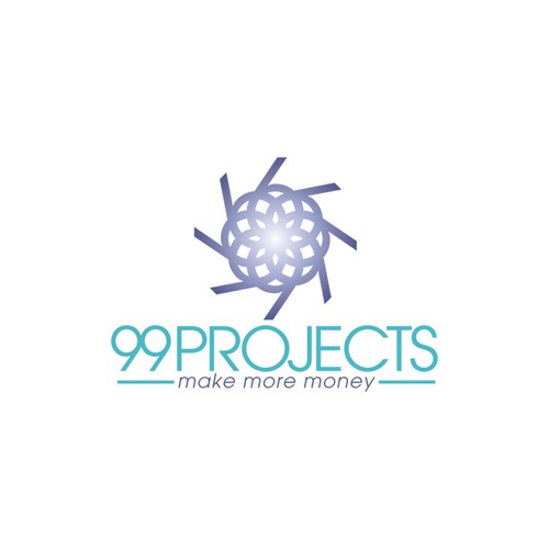 99 PROJECTS make more money logo design