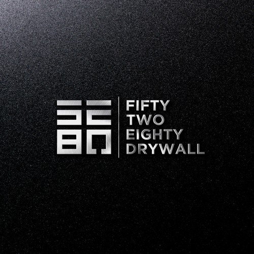 Strong and bold logo concept for 5280 Drywall.