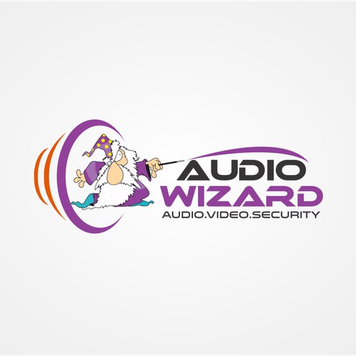 Audio Wizard Business Logo for Home Theater Company