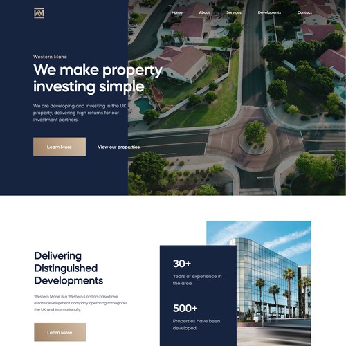 Modern & Professional Web Design for a Property Development Company.