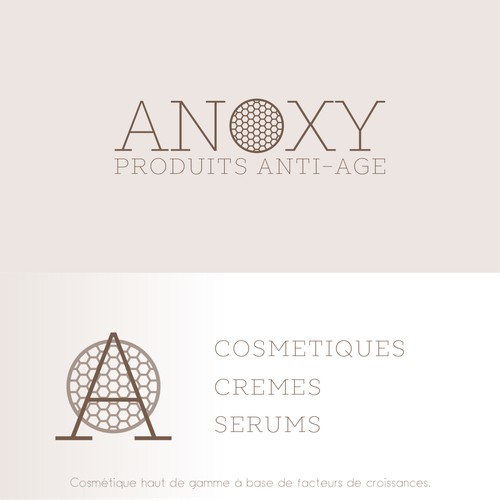 Concept de logo pour des produits anti-age haut de gamme