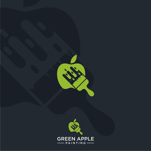 Green Apple Painting