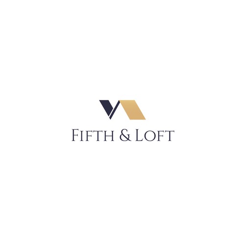 Fifth & Loft - sophisticated logo design