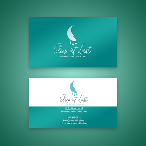 Business card concept for sleep consultant