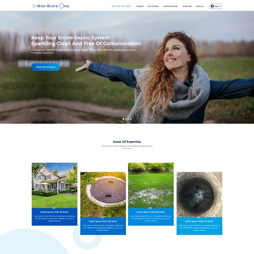 Redesign BioSafeOne Home Page