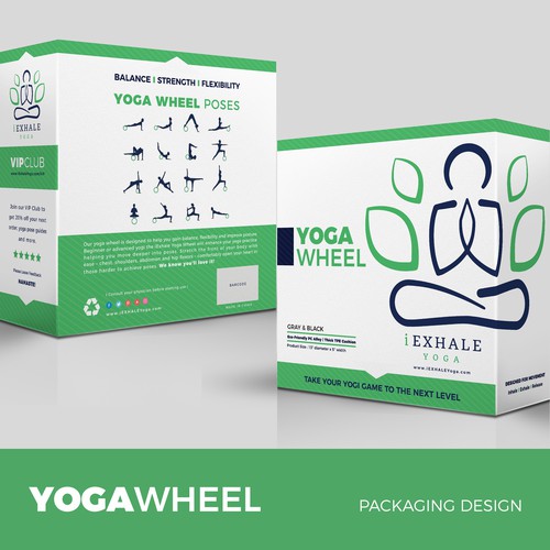 Yoga Wheel Packaging design