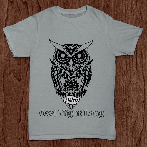 black and white owl concept