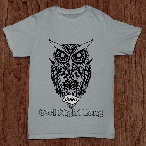 black and white owl concept