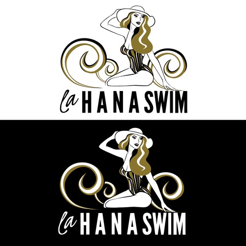 logo concept for swimwear store