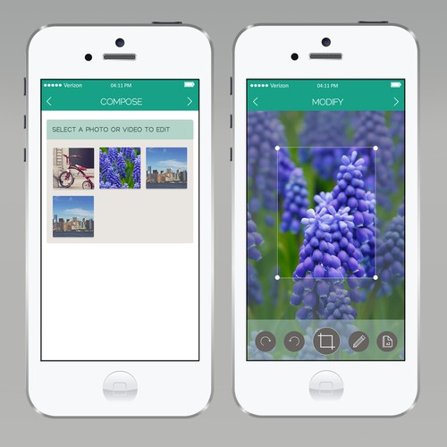Gallery and Capture Image designs