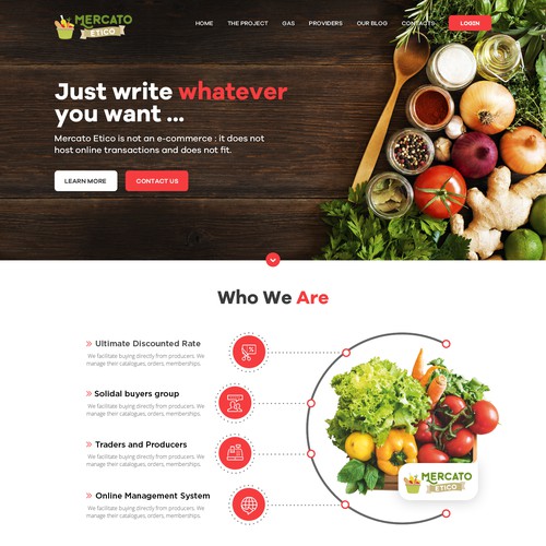 Food Website Design