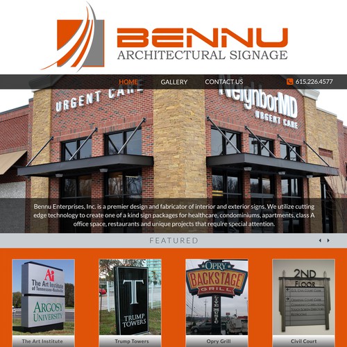 Web page design for BENNU