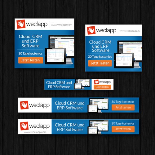 Create elegant and captivating Banner Ads for weclapp (Cloud Software)