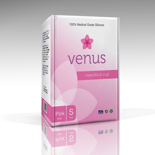 VENUS - Menstrual Cup | Box design contest