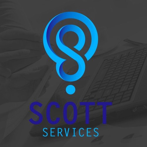 Logo for Scott Services, internet company.