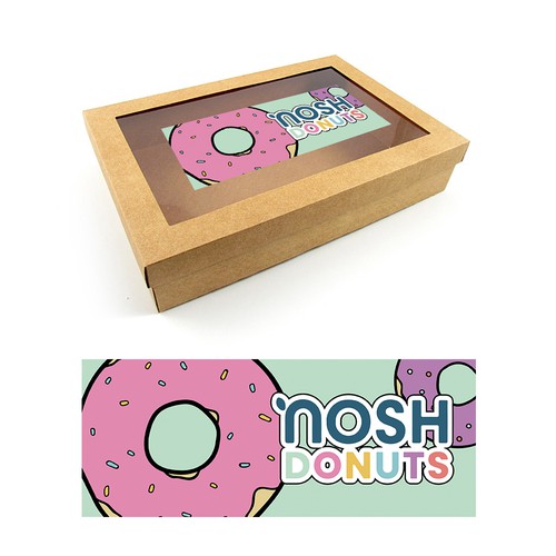 Sticker design for Nosh Donuts