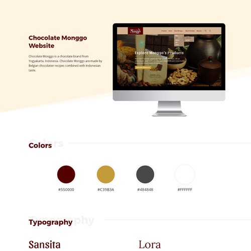 Chocolate company website