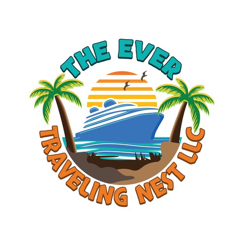 The Ever Traveling Nest - A Logo That Embodies Adventure & Family Travel