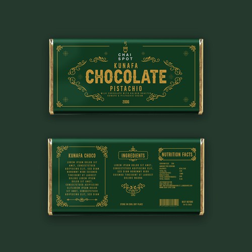 Chocolate bar design