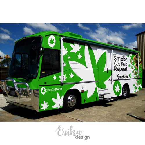 Cannabis social network needs a dope motorhome wrap