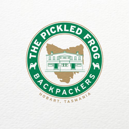 Backpackers and Hostel Logo Design