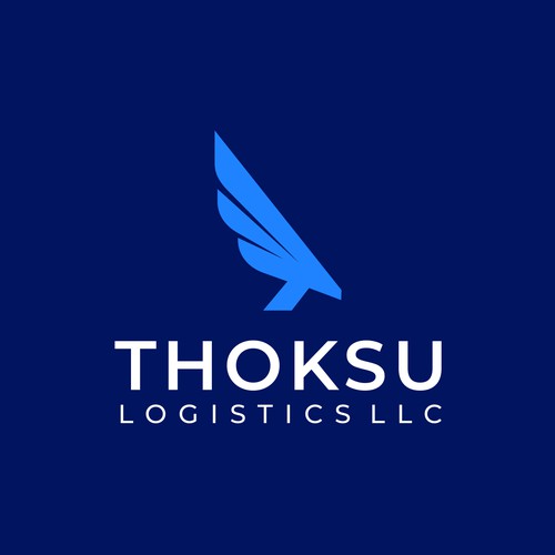 A forward moving logo for a new generation logistics company.