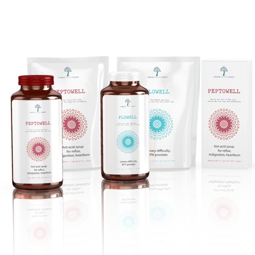 Organic Packaging Design for International Nutriceutical/ Vitamincompany: Superior Wellness
