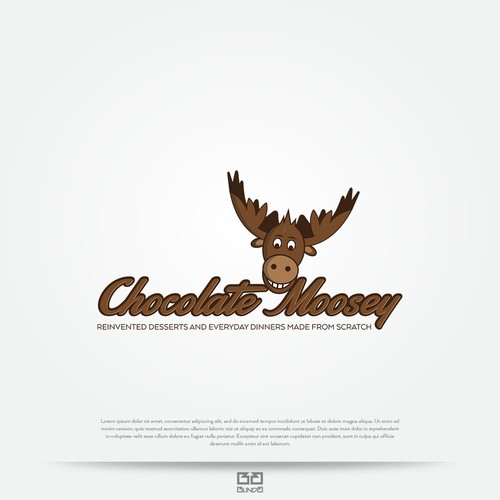 Funny moose logo.