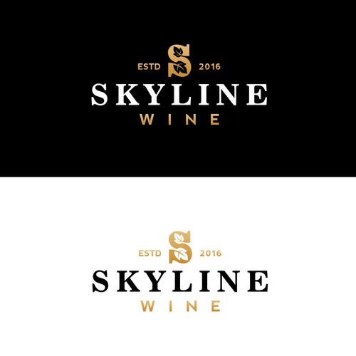 Skyline Wine logo design