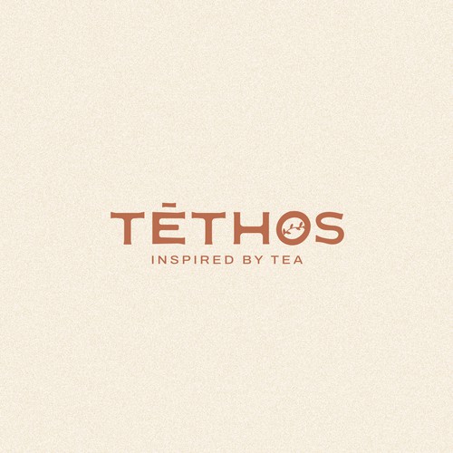 Custom typography logo with an ogranic touch for a non-alcoholic wine business