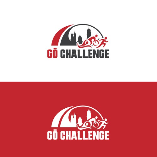 Sportliches Logo für eine Challenge-Serie von Sportveranstaltungen