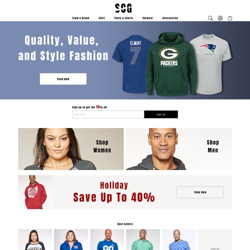 Sportwear Website