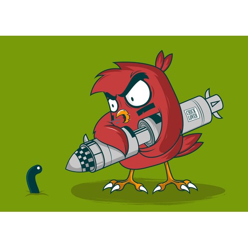 Shooting Bird character for Iphone/Android Game app