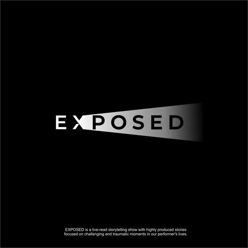 Exposed logotype design