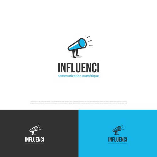 Influencer logo megaphone
