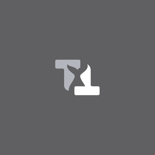 double T and whale tail logo