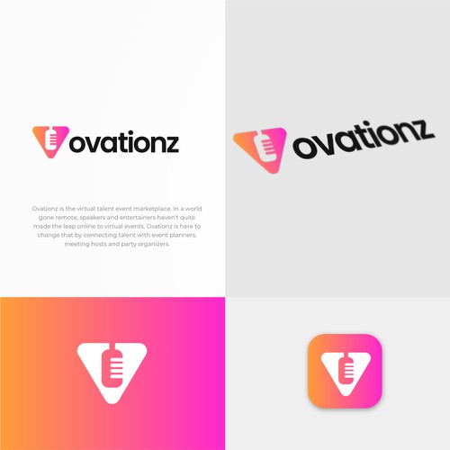 Ovationz logo design