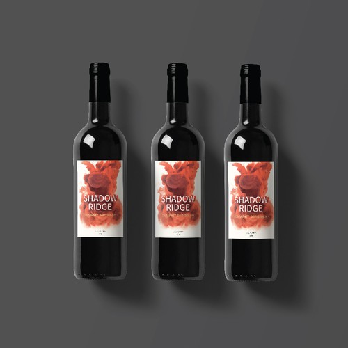 artistic wine label