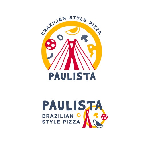 Logo for Brazilian style pizzeria